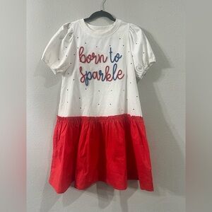 BRAND NEW • PEACH LOVE • 4TH OF JULY DRESS • BORN TO SPARKLE • SIZE SMALL • USA